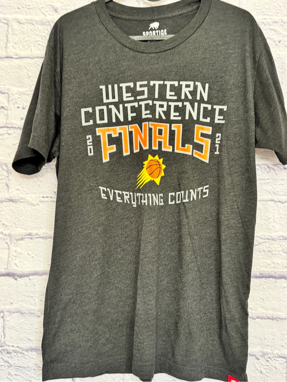 Men's Western Conference Finals Gray Graphic T‑Shirt size L